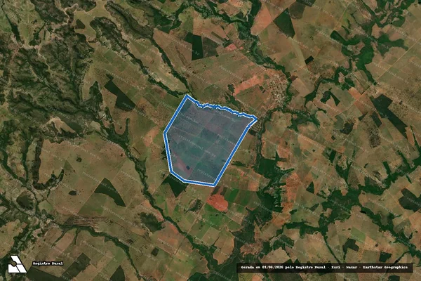 Imagem de satélite de Fazenda Santa Rosa – Gleba 02 em Rio Negro - MS