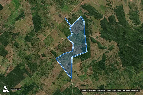 Imagem de satélite de FAZENDA AMANDU - 001 em Buritirana - MA