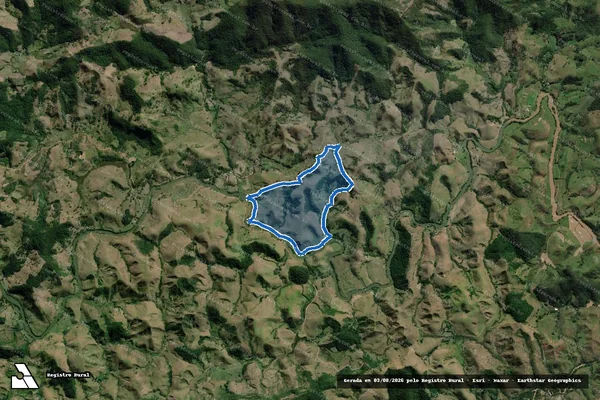 Imagem de satélite de Fazenda Bolivia Retiro do Meio - Gleba 1 em Santa Bárbara do Monte Verde - MG