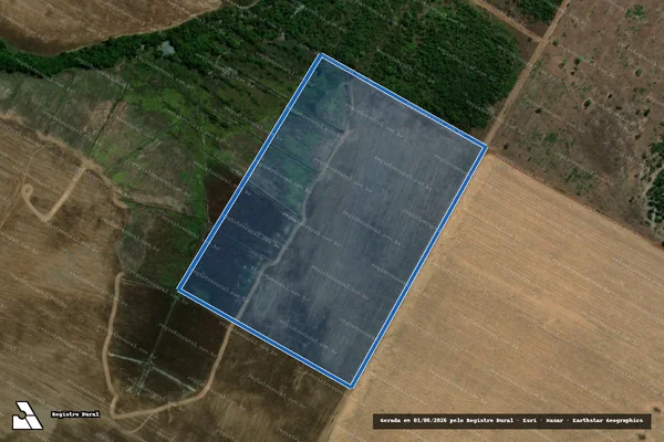Imagem de satélite de FAZENDA CANTÃO - PARTE DA GLEBA 6 - GLEBA 6-A em Caseara - TO