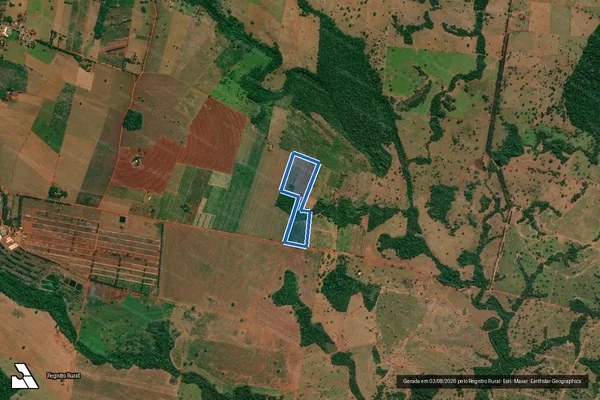 Imagem de satélite de P A TRIÂNGULO – LOTE 04 / Parte 1