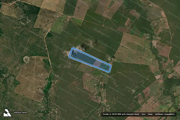 Imagem de satélite de LOTE 97, PA VOLTA DO RIO - LOTE 97 em Jaú do Tocantins - TO
