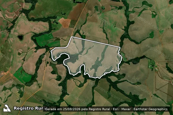Imagem de satélite de Fazenda da Cachoeira - Parte 1 em Júlio de Castilhos - RS