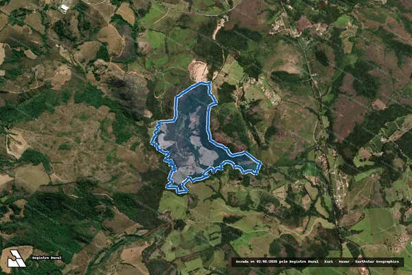 Imagem de satélite de Gentio - Parte 1 em Dores de Campos - MG