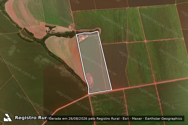 Imagem de satélite de Fazenda Água Limpa - Gleba A em Itiquira - MT