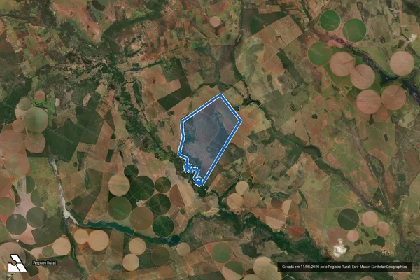 Imagem de satélite de Fazenda São José da Veredinha, Segunda Gleba - 001 em Unaí - MG