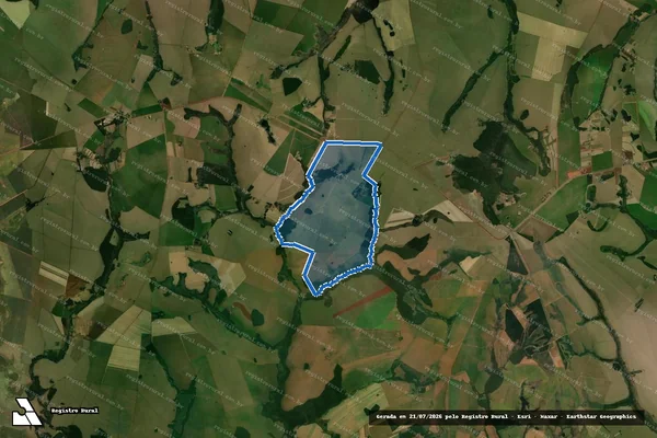 Imagem de satélite de Fazenda Santo Antônio em Dourados - MS