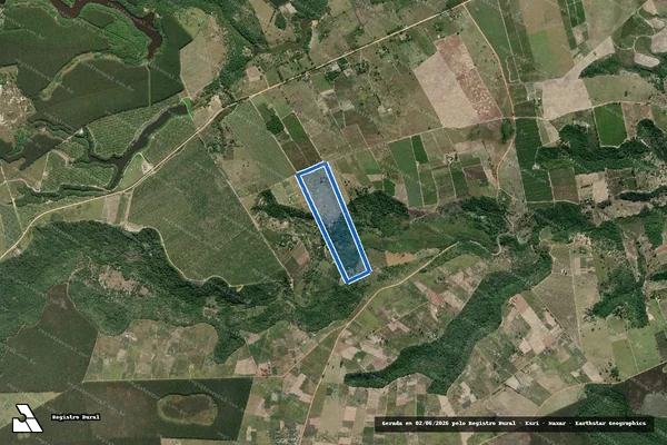 Imagem de satélite de P.A. MARAVILHA - LOTE 172 em Eunápolis - BA
