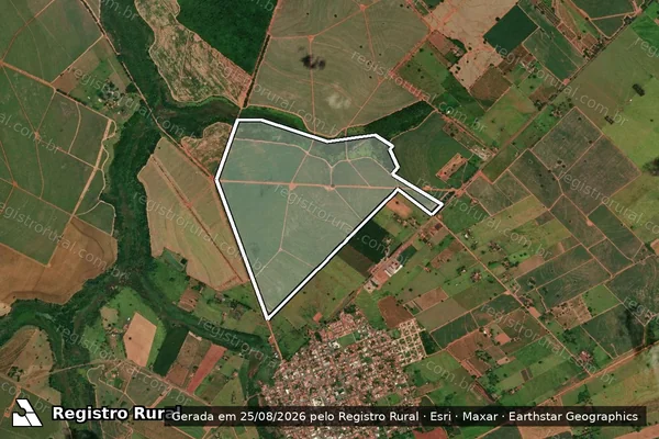 Imagem de satélite de Fazenda Esperança - Fazenda Esperança em Monte Castelo - SP