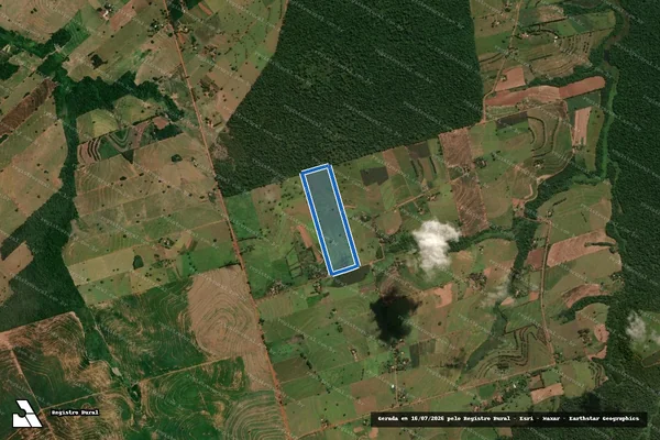 Imagem de satélite de P.A. CHICO MENDES Lote 04 - Lote 04 em Querência do Norte - PR