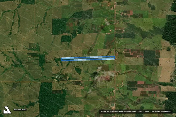 Imagem de satélite de LOTE 117-A2, GLEBA 04, SETOR PARECIS I - PARTE 01 em Alto Alegre dos Parecis - RO