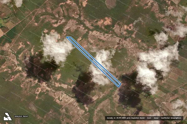 Imagem de satélite de LOTE - 425 -  P.A SÃO VICENTE - Gleba 425 em Flores de Goiás - GO