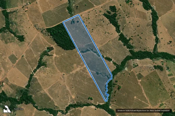 Imagem de satélite de Fazenda Paranaíba - Parcela 1 em Novo Horizonte do Norte - MT
