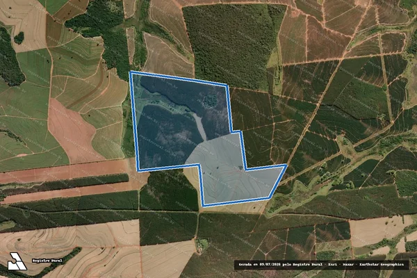 Imagem de satélite de Fazenda São Francisco - Parcela 1 em Getulina - SP