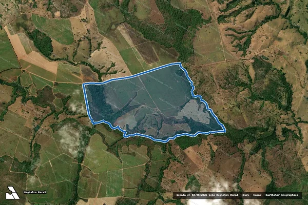 Imagem de satélite de FAZENDA CAPIVARA - 001 em Itapaci - GO