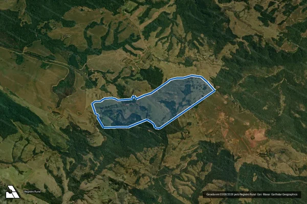 Imagem de satélite de Sítio Água do Sabugueiro - Única em Faxinal - PR