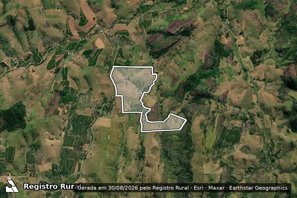 Imagem de satélite de Fazenda Pau Gigante - GLEBA_A em João Neiva - ES