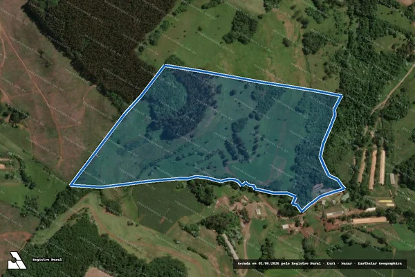 Imagem de satélite de FAMÍLIA BARCAROLO - Gleba B em Campos Novos - SC