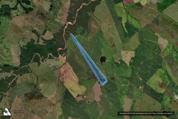 Imagem de satélite de Fazenda Caracol - Gleba 2 em Cachoeira do Sul - RS