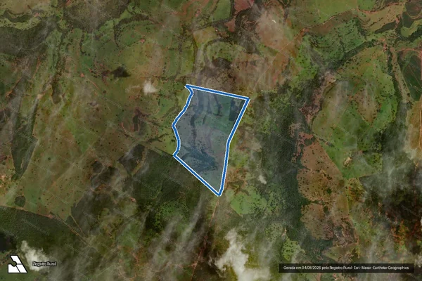 Imagem de satélite de FAZENDA TU E BELA - 001 em Ivolândia - GO