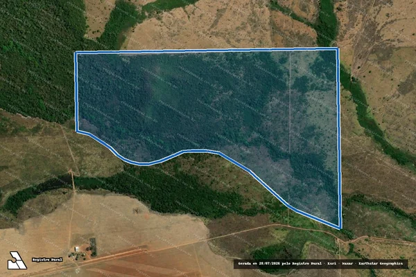 Imagem de satélite de Fazenda Santa Lucia II ? Área III - B - Parte 2 em Vila Rica - MT