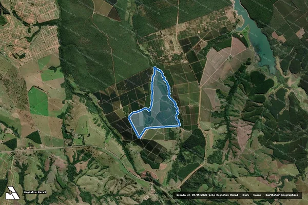 Imagem de satélite de FAZENDA ORVALHO - FAZENDA ORVALHO em Paranapanema - SP