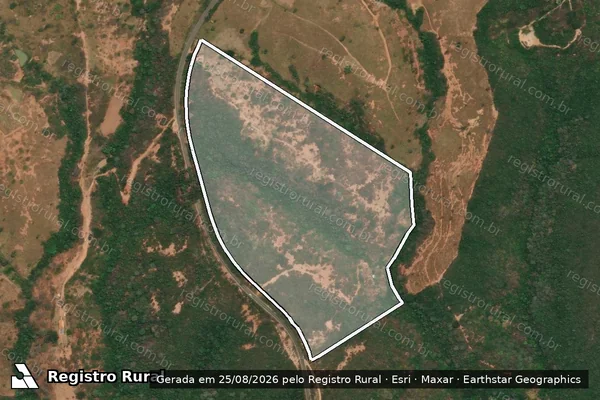 Imagem de satélite de Sítio Pau de Vinho - Parcela 1 em Carbonita - MG
