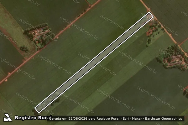 Imagem de satélite de Lote 03 da Quadra 41 ? Quinhão 01 - Parte 1 em Fátima do Sul - MS