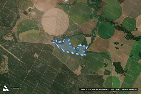 Imagem de satélite de Fazenda Cachoeirinha ou Ribeirão Bonito  - Parcela 1 em Avaré - SP