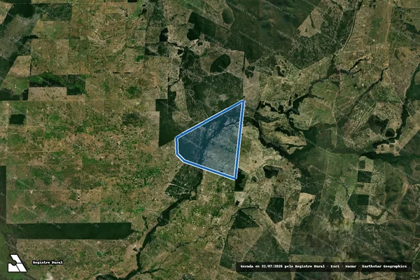 Imagem de satélite de FAZENDA LAGUNA PORÃ - Parte 1 em Porto Murtinho - MS