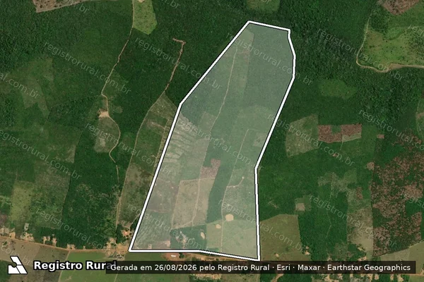 Imagem de satélite de FAZENDA Santos - Parte 1 em Paulo Ramos - MA