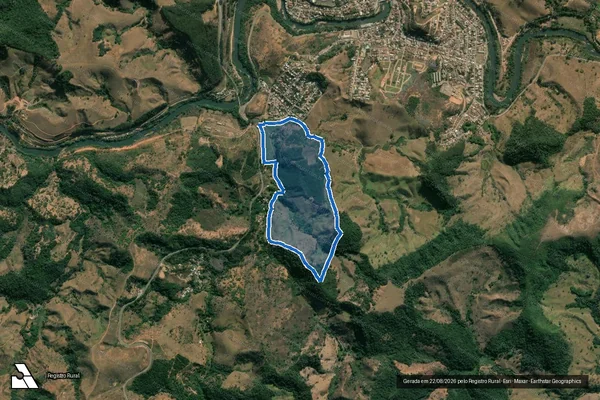 Imagem de satélite de FAZENDA PASSAGEM - Parte 1 em Nova Era - MG
