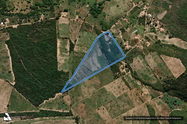 Imagem de satélite de FAZENDA TEIÚ - Parte 1 em Rio Pardo de Minas - MG