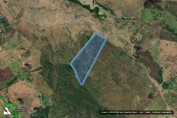 Imagem de satélite de Fazenda Califórnia - Gleba 1B em Joaíma - MG
