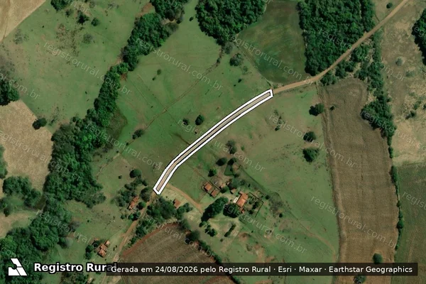 Imagem de satélite de Sítio Água das Perobas ? Gleba 3 ? Estrada Municipal SCD-344 - - em Santa Cruz do Rio Pardo - SP