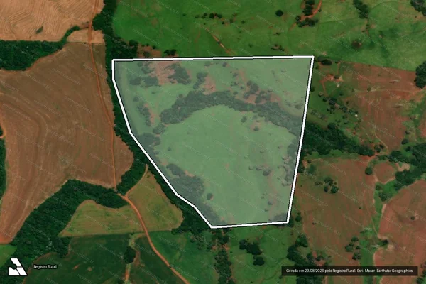 Imagem de satélite de QUINHÃO N° 01-GM, DO IMÓVEL IZOLINA E JOAQUIM PEDRO - QUINHÃO N° 01-GM, DO IMÓVEL IZOLINA E JOAQUIM PEDRO em Guaraniaçu - PR
