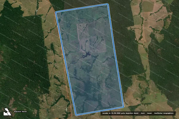 Imagem de satélite de FAZENDA PICCININ - Parte 1 em Rondolândia - MT