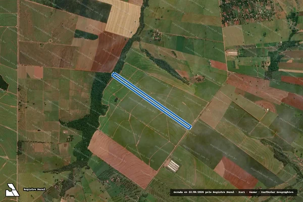 Imagem de satélite de FAZENDA SANTA LUZIA ? LOTE Nº 13-E-1 - Matrícula 9175 em Santa Fé - PR
