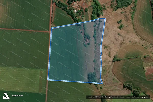 Imagem de satélite de SITIO SANTA MEIRE - Matrícula 2.217 em Cornélio Procópio - PR