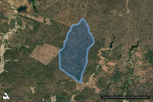 Imagem de satélite de SITIO BARREIROS - Parte 1 em Serrita - PE