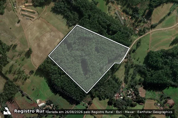 Imagem de satélite de Parte Dos Lotes 106 E 108 - GLEBA B em Xaxim - SC