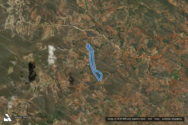 Imagem de satélite de Fazenda Capivara - Gleba 01 em Ibiassucê - BA