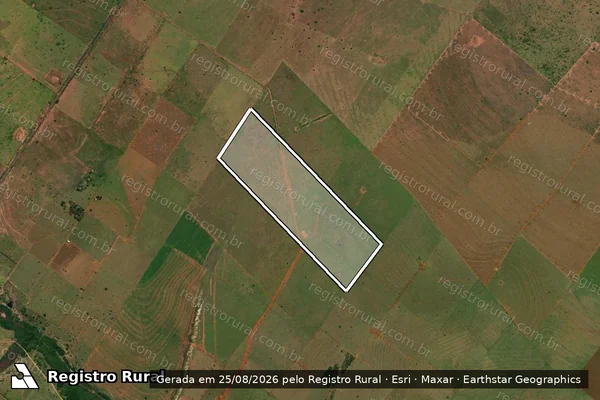 Imagem de satélite de FAZENDA SANTA LUZIA - GLEBA B2 em Bataguassu - MS