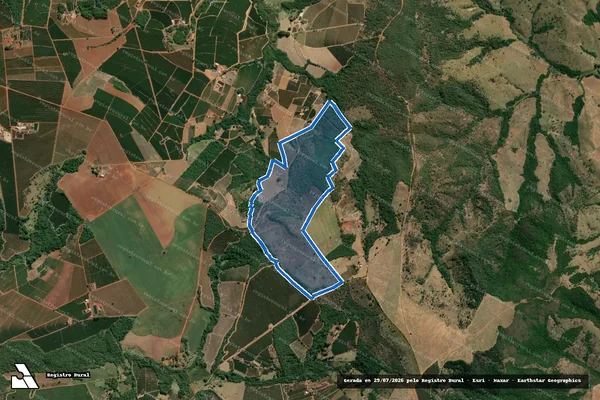 Imagem de satélite de Fazenda Boa Vista ou Rancharia - Parcela 1 em Monte Carmelo - MG