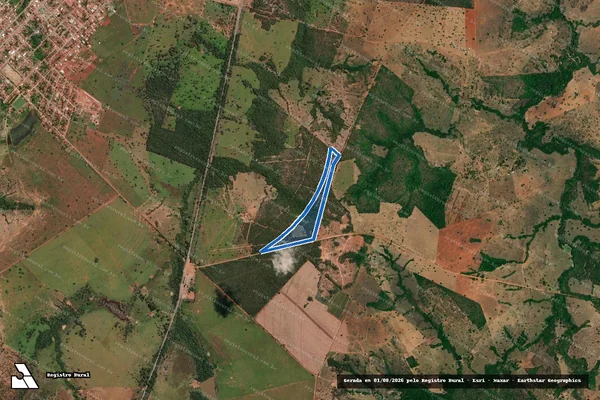 Imagem de satélite de FAZENDA PAU-A-PIQUE em Estrela do Norte - GO