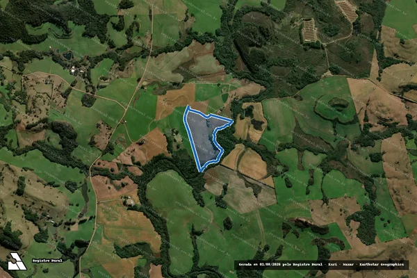 Imagem de satélite de PE Novo Guabiju - Lote 05-B em Guabiju - RS