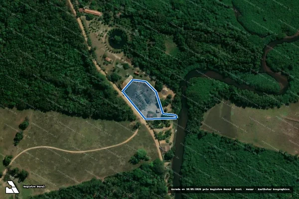 Imagem de satélite de Sítio Córrego Fundo - Gleba 03 em Aracruz - ES