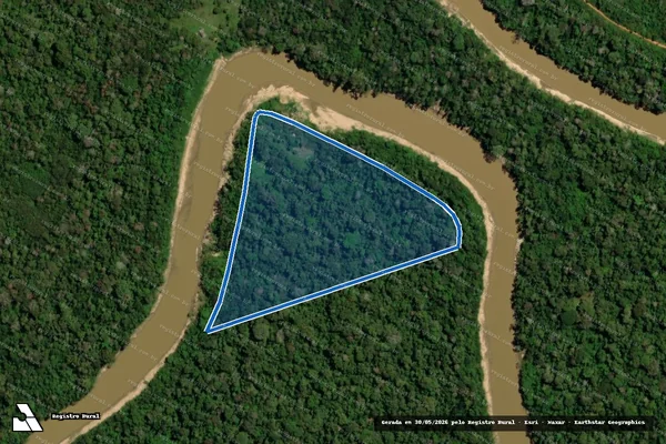 Imagem de satélite de Seringal Paumari - Setor Boca do Lago - Seringal Paumari - Setor Boca do Lago ? Remanescente Parte 02 em Xapuri - AC