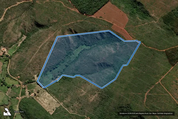 Imagem de satélite de FAZENDA RIACHINHO - Parte 1 em Rio Pardo de Minas - MG