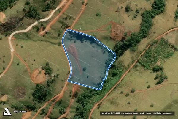 Imagem de satélite de Rancho O Hara - Lote 11 em Paraisópolis - MG